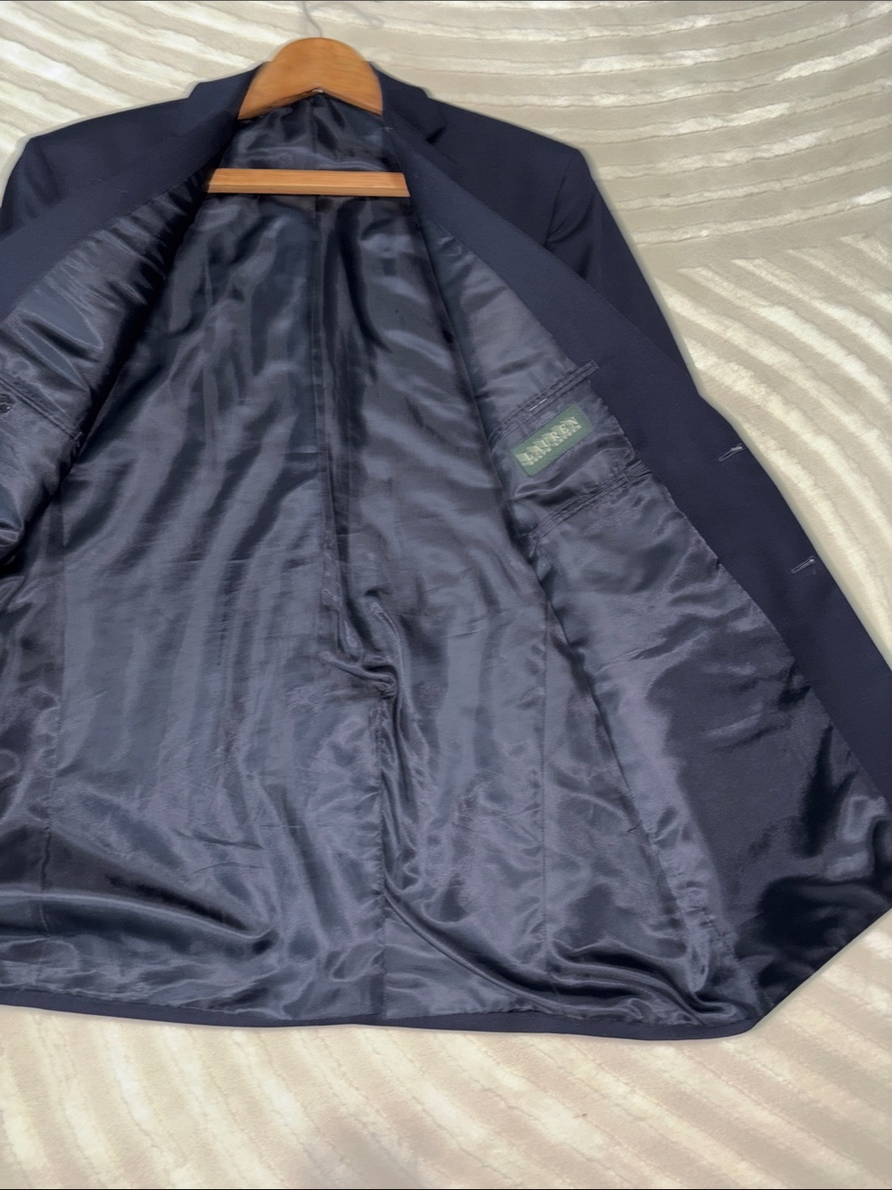 Ralph Lauren Navy Blazer with Gold Buttons - Size 46L - Picture 3 of 9
